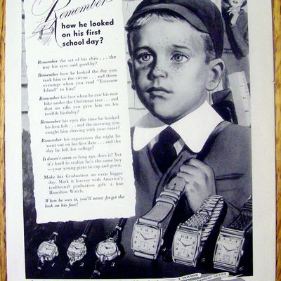 1949 Hamilton Watches with Little Boy