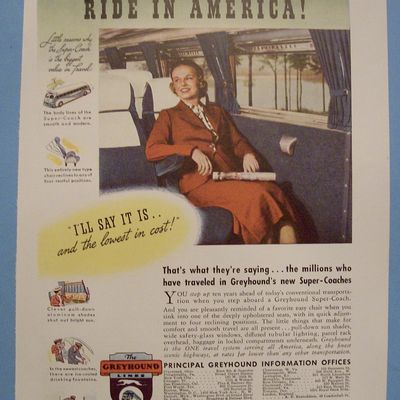 Vintage Ad: 1937 Greyhound Lines