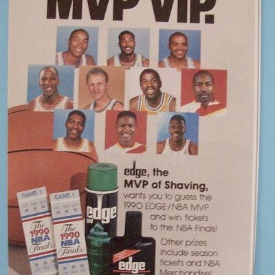 Vintage Ad: 1990 Edge Gel w/ Jordan, Bird & More