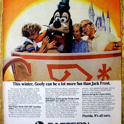 1978 Eastern Airline w/Walt Disney World's Goofy