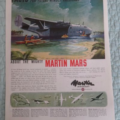 1945 Martin Aircraft with the Mighty Martin Mars