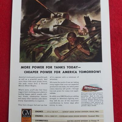 1943 General Motors Diesel Power w/ Soldiers & Tanks