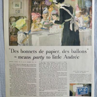 1930 P & G White Naphtha Soap with Andree's Party