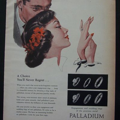 1951 Palladium with Woman Looking At A Ring