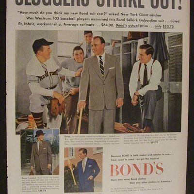 1952  Bond's  Clothes  w/  Wes  Westrum