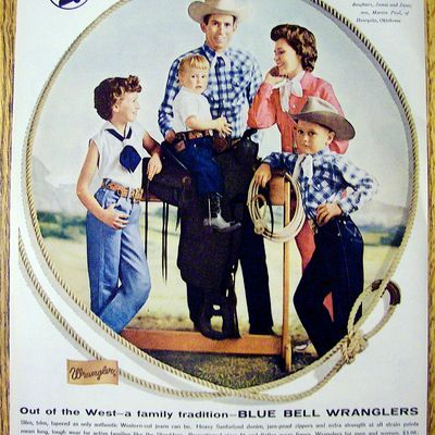 1959 Blue Bell Clothes with Jim Shoulders & Family