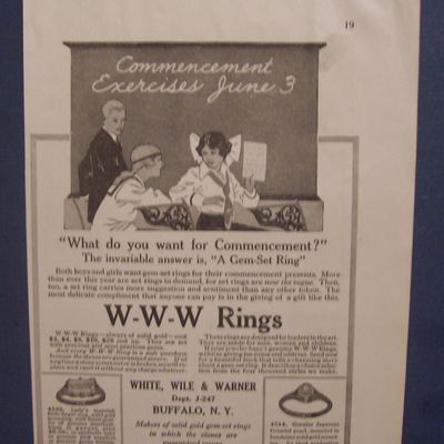 1916  W - W - W  Rings