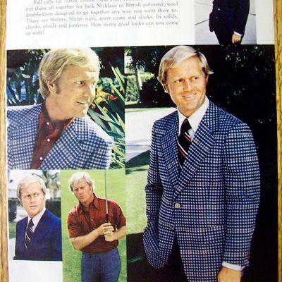 1973 Hart Schaffner & Marx with Golfer Jack Nicklaus