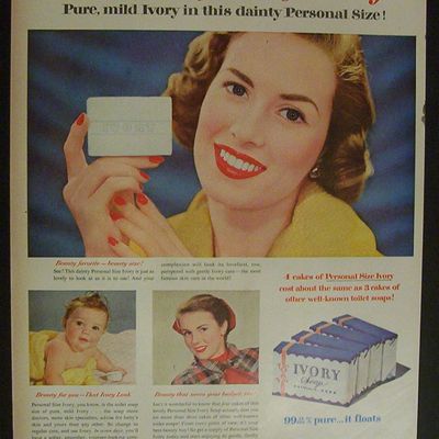 1951 Ivory Soap with 3 Different People