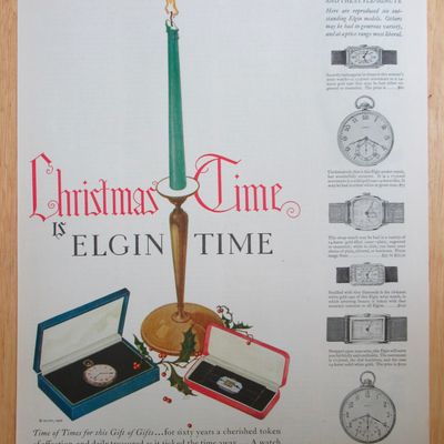 1927 Elgin Watches with Pocket Watch & Watch