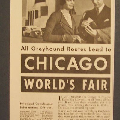 Vintage Ad: 1934 Greyhound  Lines