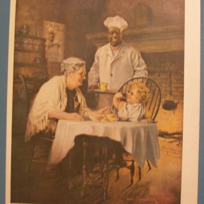1924 Cream Of Wheat Cereal with Woman & Little Baby