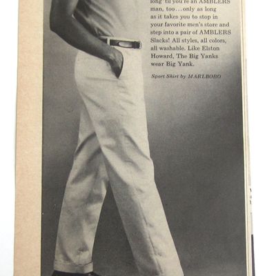 1963 Vintage Big Yank Amblers With Elston Howard