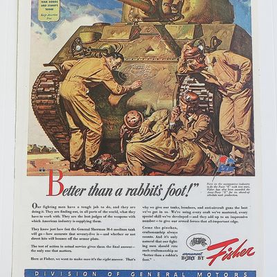 1943 Body By Fisher With Soldiers Strategizing