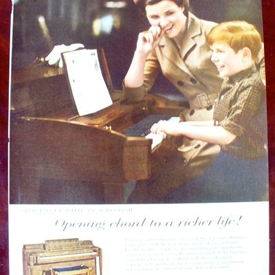 1963 Baldwin Piano with Boy Playing Piano