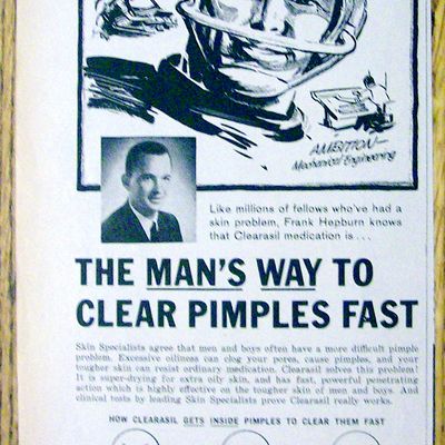 1961 Clearasil with Football's Frank Hepburn
