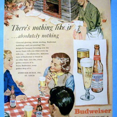 Vintage Ad: 1949 Budweiser Beer By Forsberg