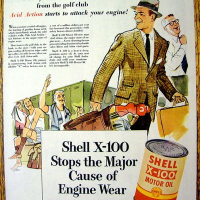 Vintage Ad: 1953 Shell X-100 Motor Oil
