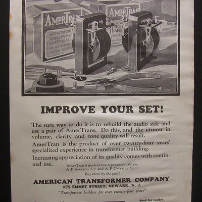 Vintage Ad: 1925  American  Transformer  Co.