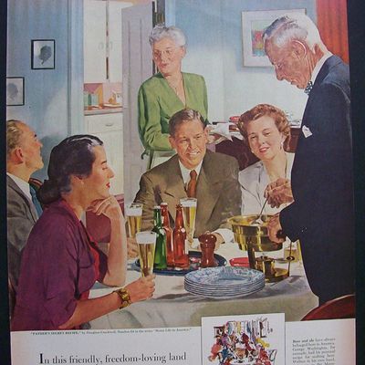 1952 Beer Belongs (Father's Recipe)By Douglas Crockwell