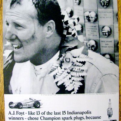 1964 Champion Spark Plugs with A. J. Foyt