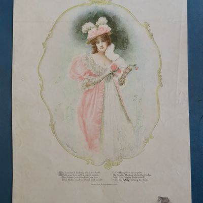 1896 Ivory Soap with Lovely Woman in Pink
