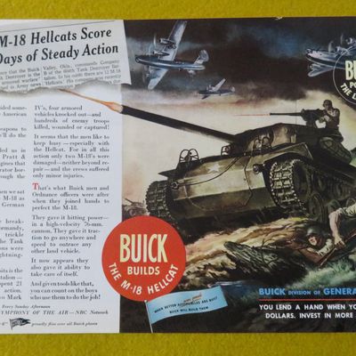 1945 Buick Automobile with M 18 Hellcats