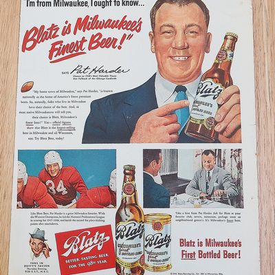 1949 Blatz Beer With Pat Harder