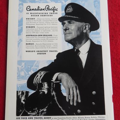 1940 Canadian Pacific with the Captain of the Sea