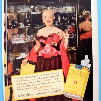 Vintage Ad: 1952 Fatima Cigarettes with Carrie Munn