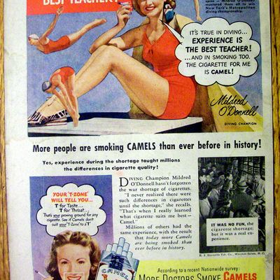 1947 Camel Cigarettes with Mildred O'Donnell