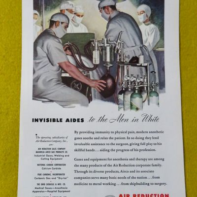 1945 Air Reduction with The Invisible Aides In White