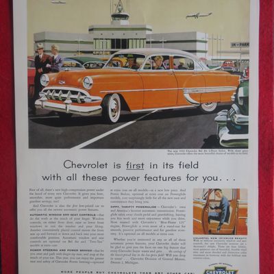 1954 Chevrolet Automobile with Chevy Bel Air Sedan