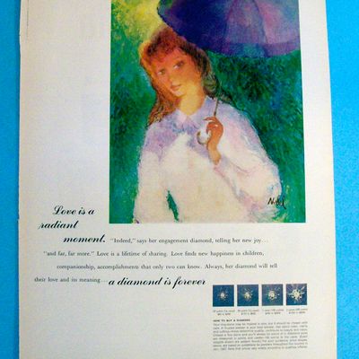 1967 A Diamond Is Forever with Woman Wearing A Ring