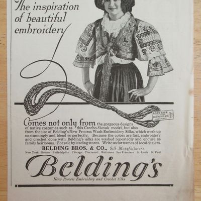 1921 Belding's Brothers with Beautiful Embroidery