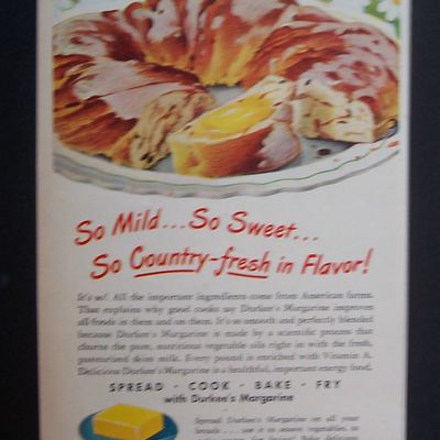 Vintage Ad: 1946  Durkee's  Margarine