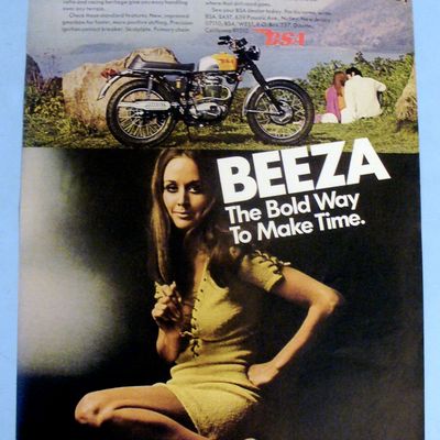1969 BSA Beeza with Lovely Women