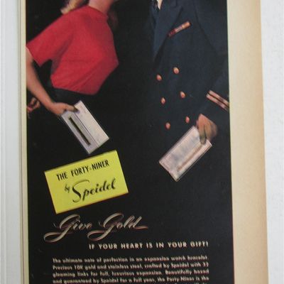 1945 Speidel Forty Niner w/Soldier & Woman