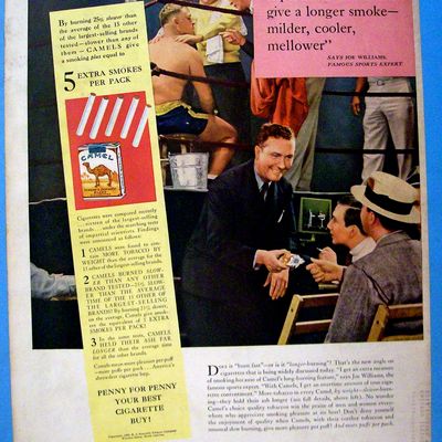 Vintage Ad: 1939 Camel Cigarettes w/ Joe Williams