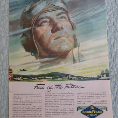 1945 Good Year Aircraft with Face of the Future