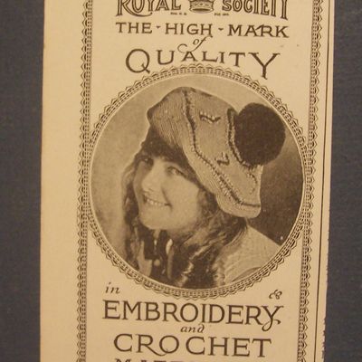 1918  Royal  Society  Embroidery  &  Crochet  Materials