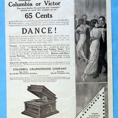 Vintage Ad: 1914 Columbia Double Disc Records