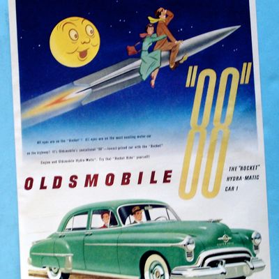 1950 Green Oldsmobile 88 with Rocket