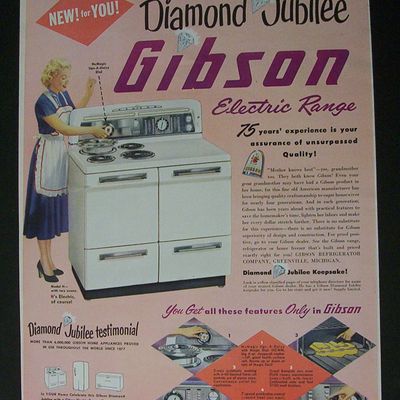 1952  Diamond  Jubilee Gibson  Electric  Range