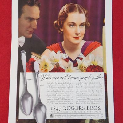 1936 1847 Rogers Bros. Silverware w/ Lovelace & Sylvia