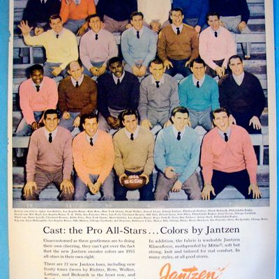 1955 Jantzen with Pro Football All Stars