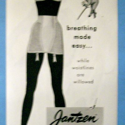 1952 Jantzen Figuremakers with Woman in Bra & Girdle