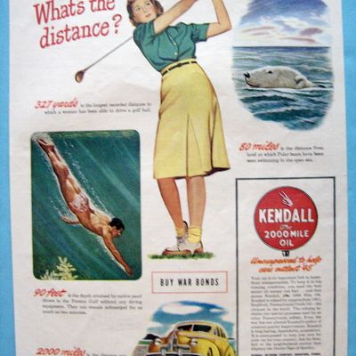 Vintage Ad: 1945 Kendall The 2,000 Mile Oil