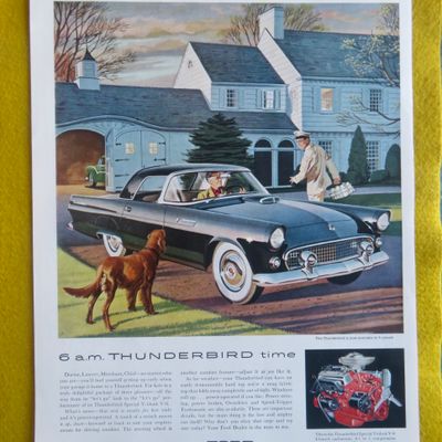 1955 Ford Automobile with the Thunderbird
