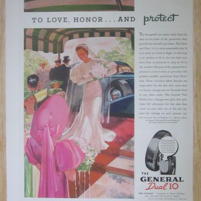 1937 General Dual 10 Tire with Lovely Bride